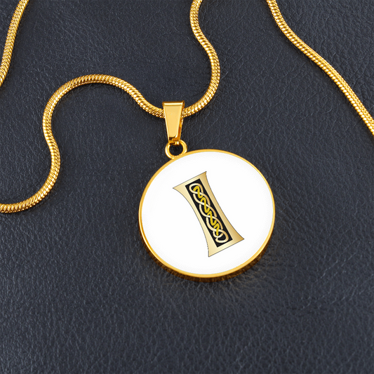 Celtic Initial Luxury Necklace - Initial I