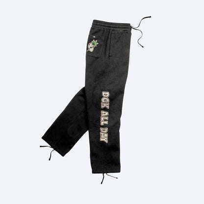 Chaos Embroidered Fleece Pant - Four Street