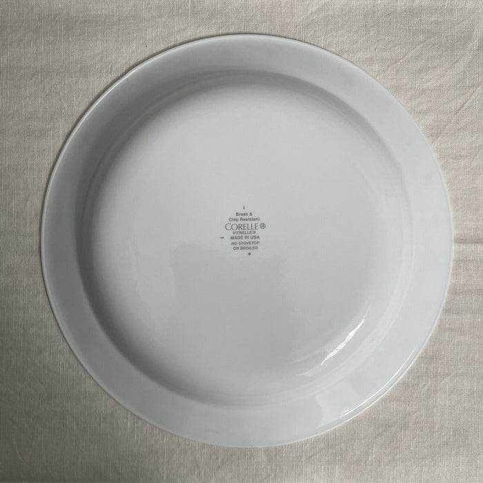❤️ Corelle CITY BLOCK 15-oz Flat RIMMED SOUP BOWL Pasta Stew 8.5" BLACK White