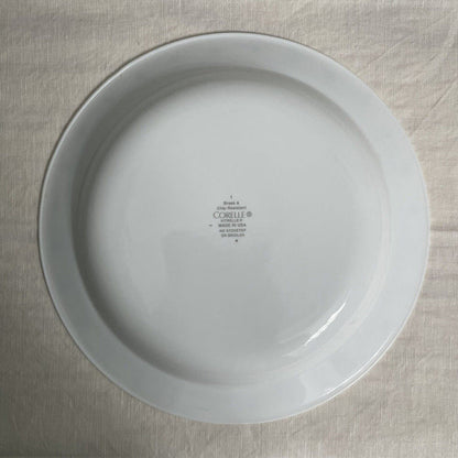 ❤️ Corelle CITY BLOCK 15-oz Flat RIMMED SOUP BOWL Pasta Stew 8.5" BLACK White