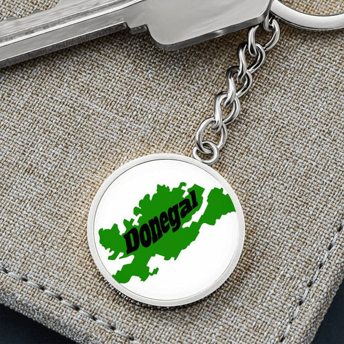 County Donegal Graphic Circle Keychain