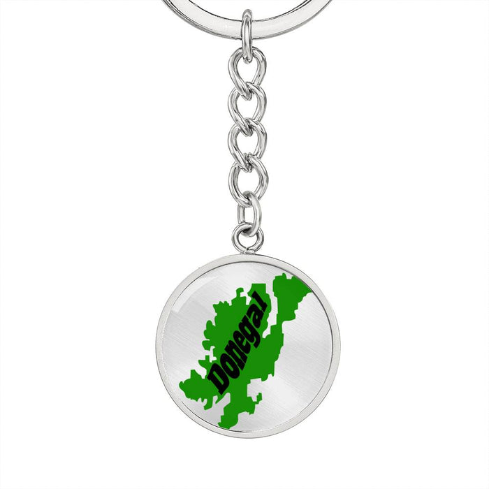 County Donegal Graphic Circle Keychain