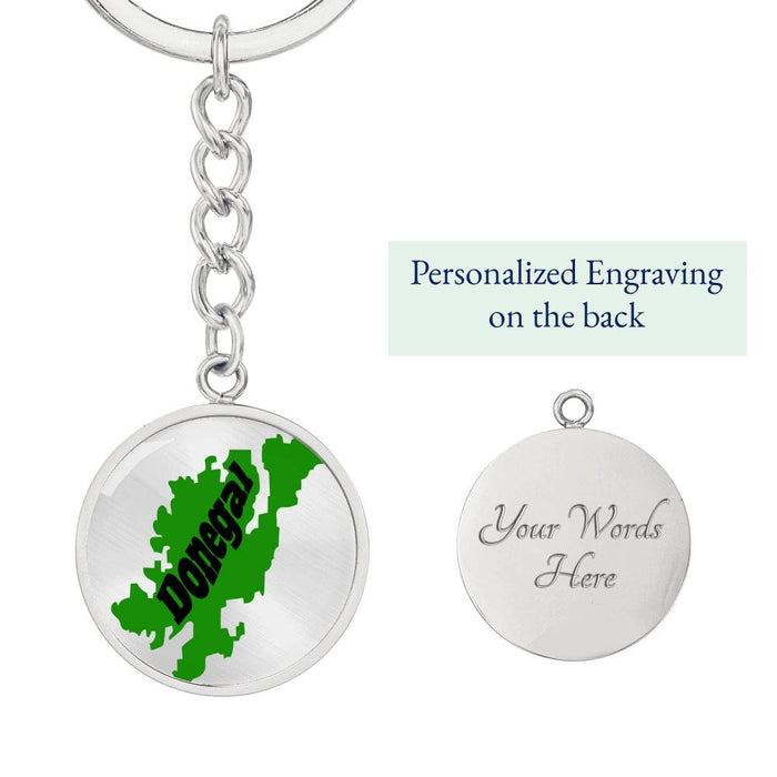 County Donegal Graphic Circle Keychain