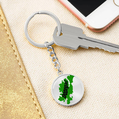 County Donegal Graphic Circle Keychain