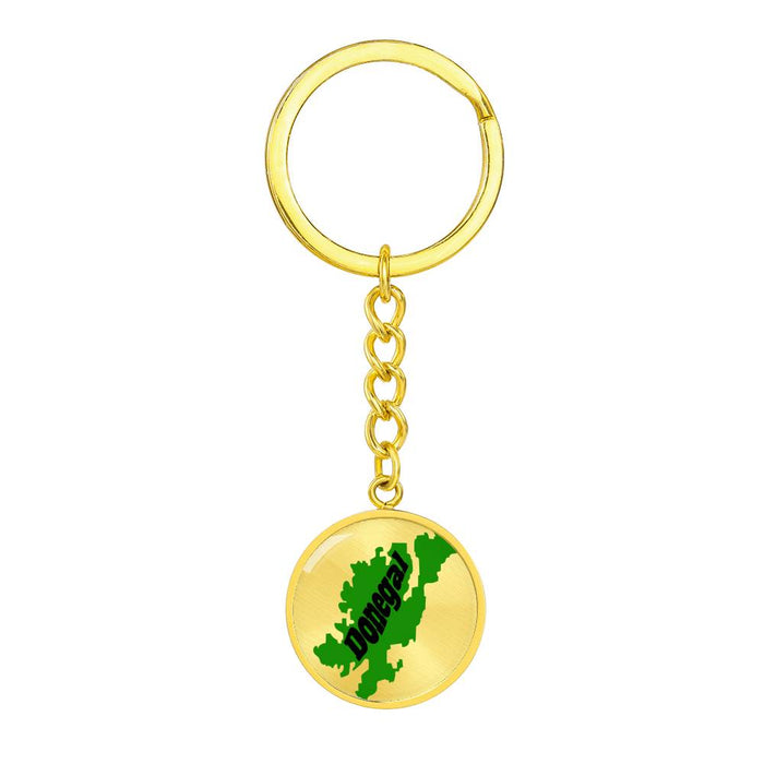 County Donegal Graphic Circle Keychain