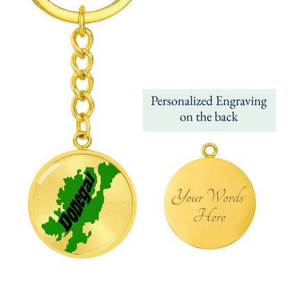 County Donegal Graphic Circle Keychain
