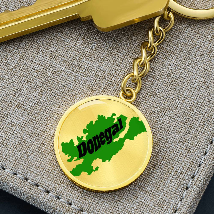 County Donegal Graphic Circle Keychain