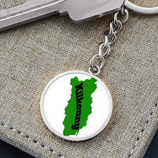 County Kilkenny Graphic Circle Keychain