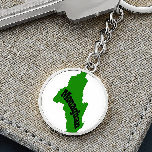 County Monaghan Graphic Circle Keychain