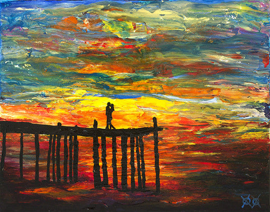Couple on a Pier