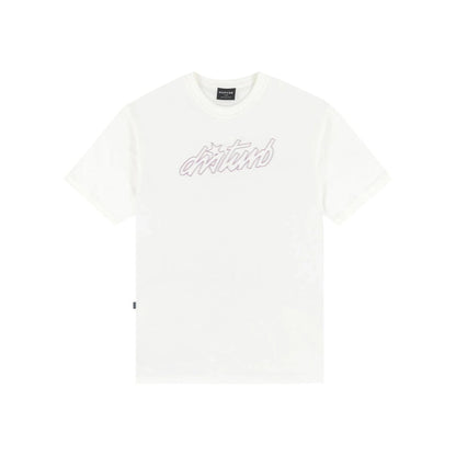 Cursive T-Shirt In Off-white - Four Street