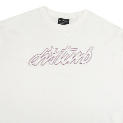Cursive T-Shirt In Off-white - Four Street