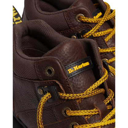 Dr. Martens Men's Woodard Grizzly Leather Low Casual Boots – Brown 31045201