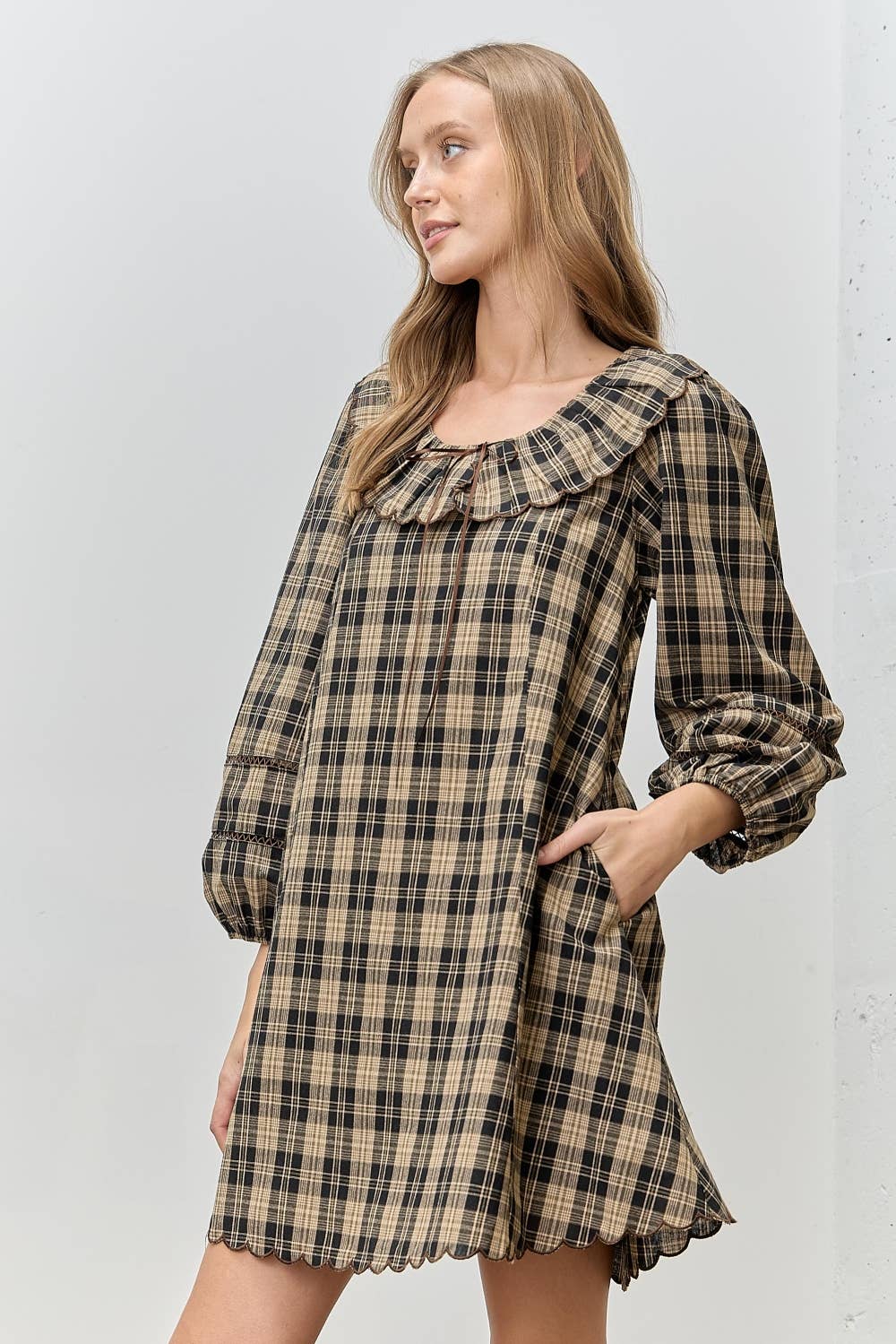 Holly Pine Cottage Plaid Dress