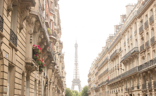 Eiffel Tower View from the Sunny Side of the Street - Every Day Paris