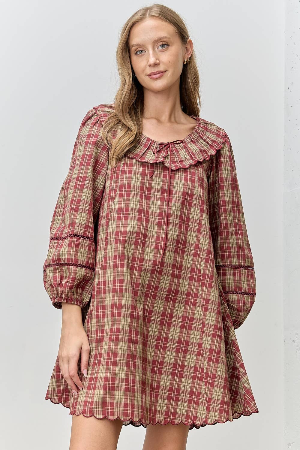 Holly Pine Cottage Plaid Dress