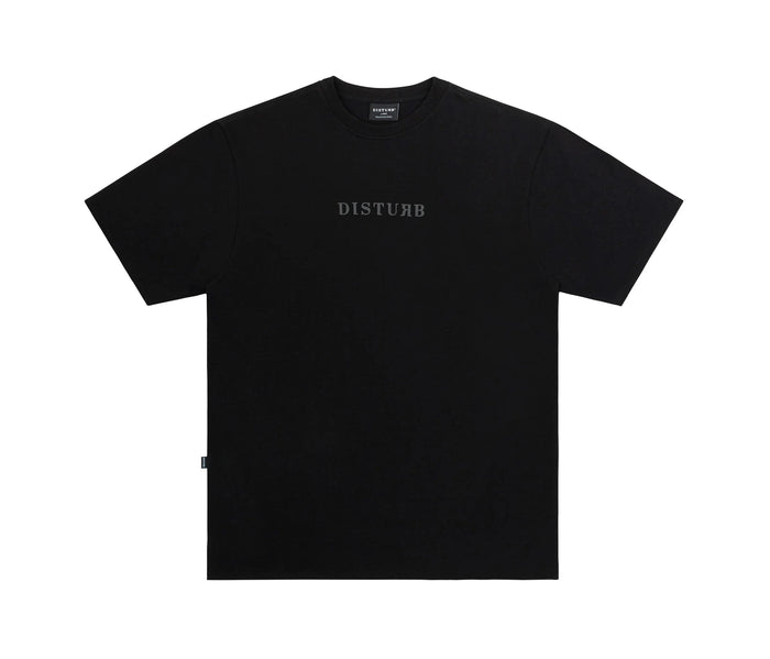 Fade Logo T-Shirt in Black - Four Street