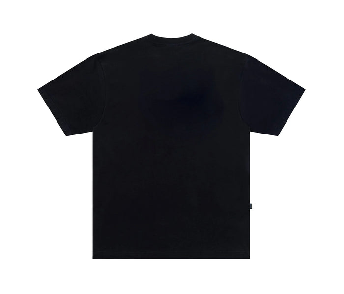 Fade Logo T-Shirt in Black - Four Street