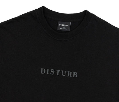 Fade Logo T-Shirt in Black - Four Street