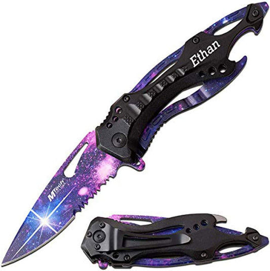 GIFTS INFINITY - Personalized Laser Engraved Pocket Knife with Free Engraving- Pack 1