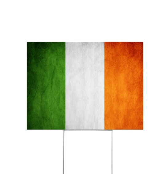 Irish Flag Lawn Sign