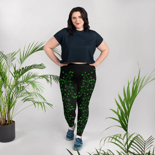 ☘️ Irish Shamrock Plus Size Leggings ☘️