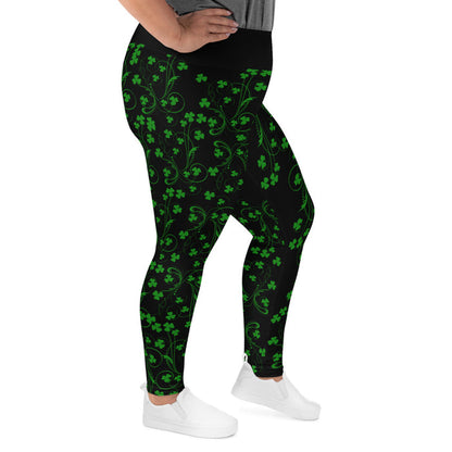 ☘️ Irish Shamrock Plus Size Leggings ☘️