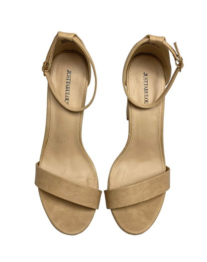Just Fab Women's Makemba Block Heeled Sandal