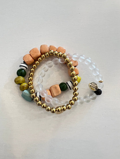 Just Peachey Bracelet Stack
