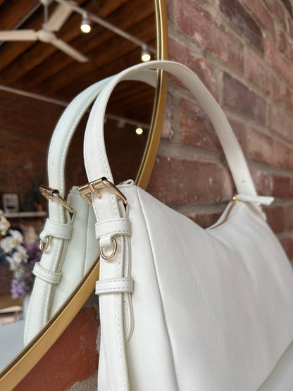 Kora Bone Leather Shoulder Bag