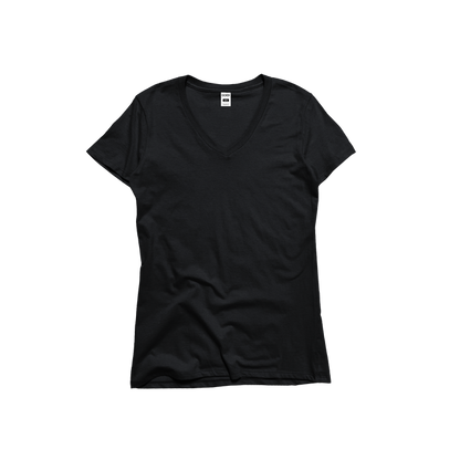 Ladies Premium Cotton Short Sleeve V-Neck Tee