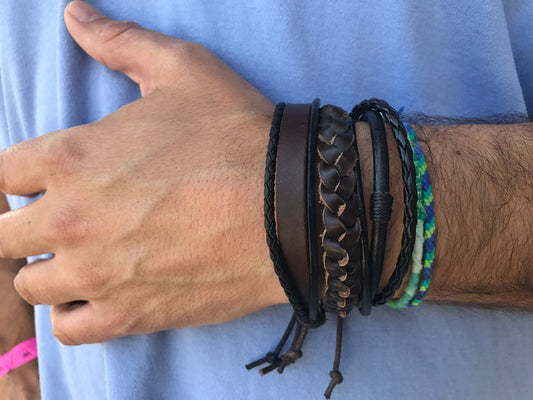 Leather Bracelet - Braided