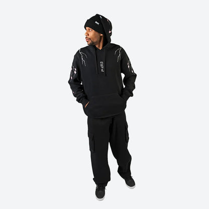 Life Embroidered Hooded Fleece - Four Street