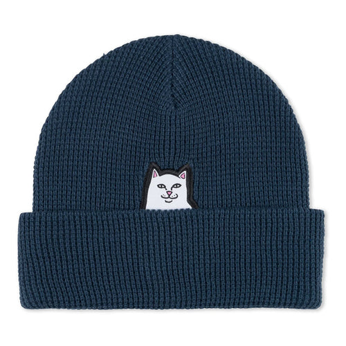 Lord Nermal Waffle Knit Beanie (Navy) - Four Street
