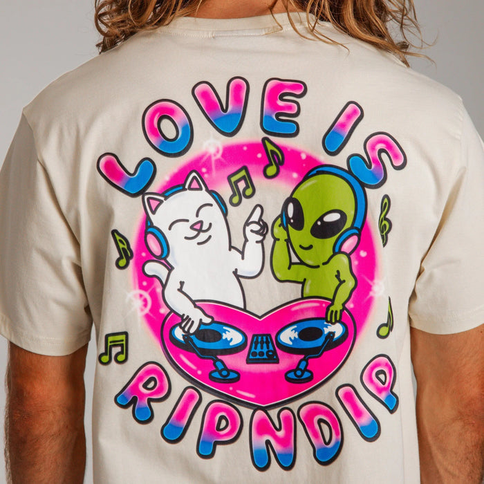Love Is Ripndip Tee (Natural) - Camiseta - Four Street