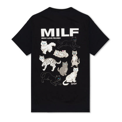 Man I Love Felines Tee (Black) - Preto - Camiseta - Four Street