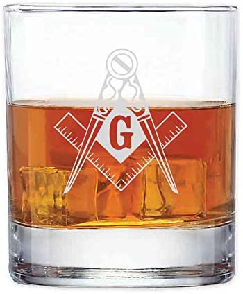 Mason/Masonic 12 oz. Double Old Fashioned Glasses