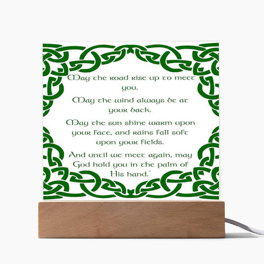 ☘️ May The Road Rise Up To Meet You Square Acrylic Plaque ☘️