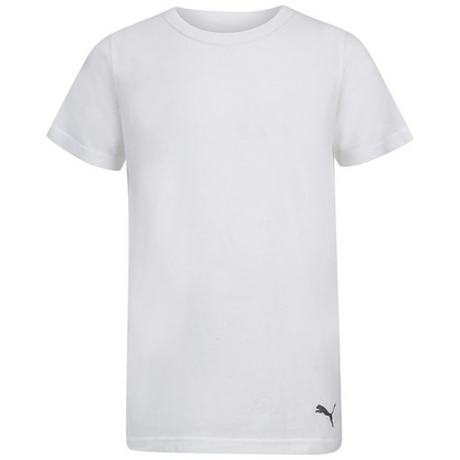 Puma Men's 3-Pack Premium Soft Cotton White Crew Neck T-Shirts