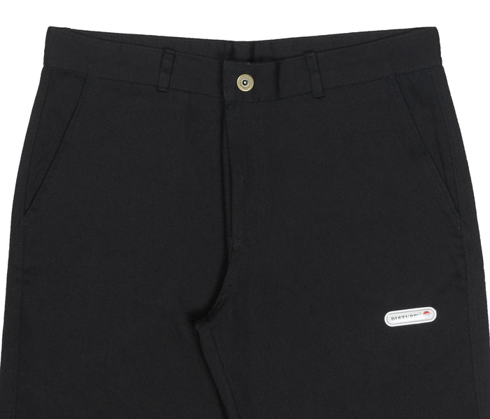 Minimal Twill Pants in Black - Four Street