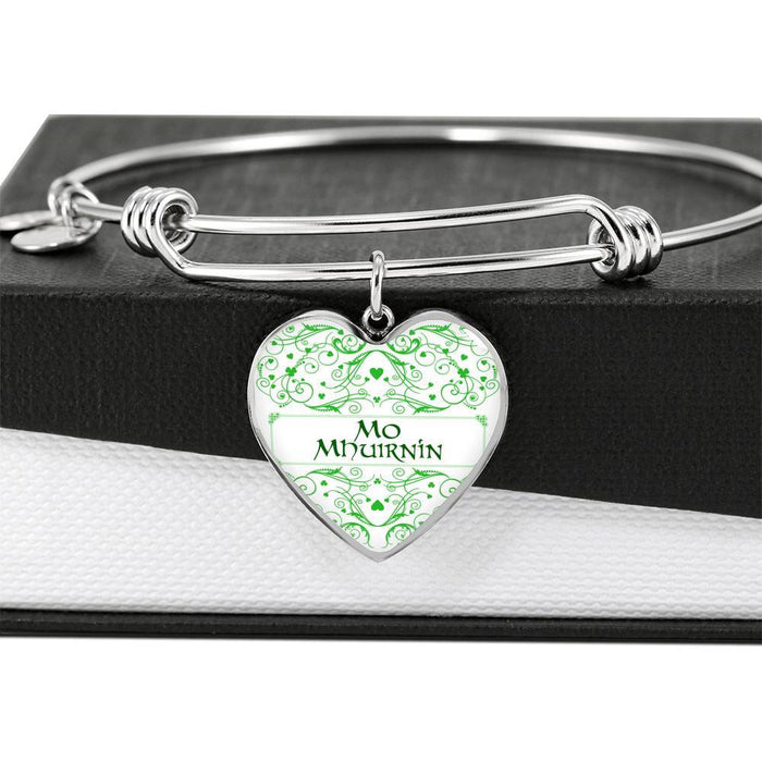 My Beloved (Mo Mhuirnín in Irish) Bangle Bracelet