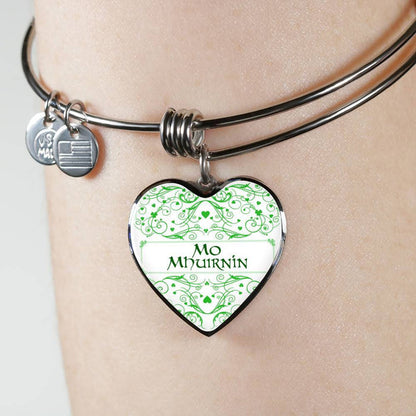 My Beloved (Mo Mhuirnín in Irish) Bangle Bracelet