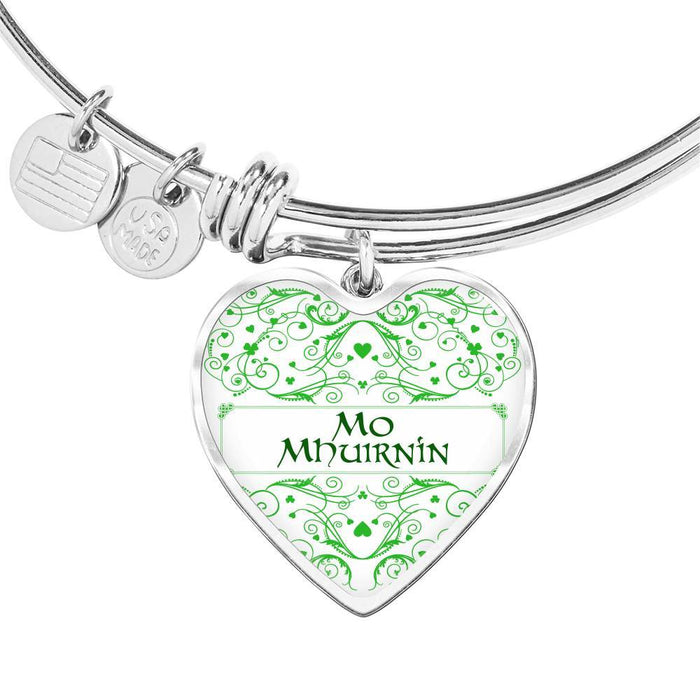 My Beloved (Mo Mhuirnín in Irish) Bangle Bracelet