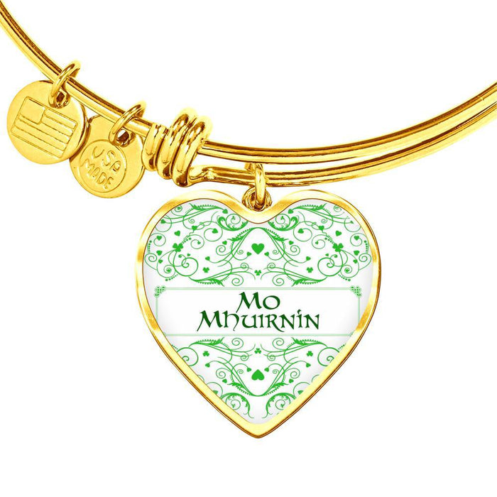 My Beloved (Mo Mhuirnín in Irish) Bangle Bracelet