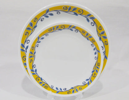 ❤️ NRM Corelle CASA FLORA Choose: 10.25" DINNER or 8.5" LUNCH PLATE Blue Yellow