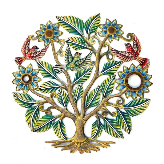 Oil Drum Top Green Leaf Tree