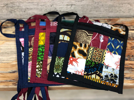 Patch Kitenge passport purse