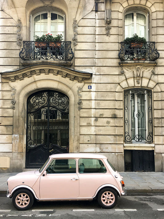 Pink Car on The Streets of Paris - Every Day Paris