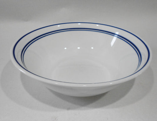 Pristine! Corelle CLASSIC CAFE BLUE 1-Qt SERVING BOWL 8.5" Vegetable *3 Cobalt Stripes
