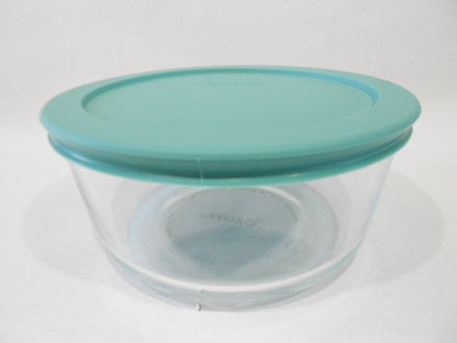 ❤️ PYREX 4 Cup Choose: DUSTY GREEN or AMP BLUE Storage Bowl & Plastic COVER 7201